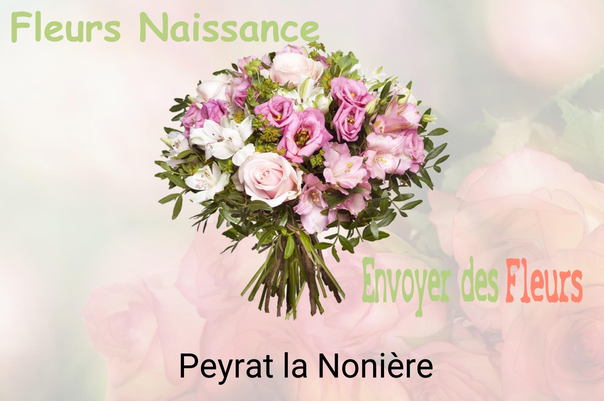 Bouquet de fleurs de naissance livré à Peyrat-la-Nonière